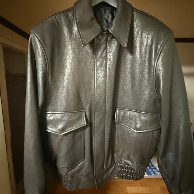 S) 쿠어 베지터블 a-2 레더자켓