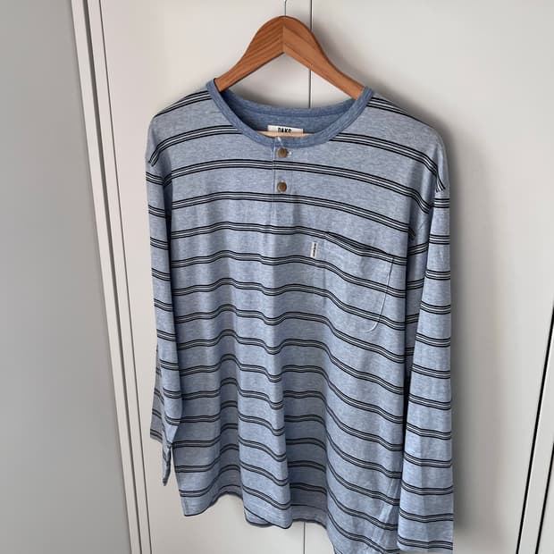 Daks London 스트라이프 박시 롱 슬리브