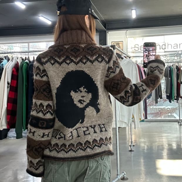 히스테릭글래머 히스걸빅로고 사선지퍼 코위찬