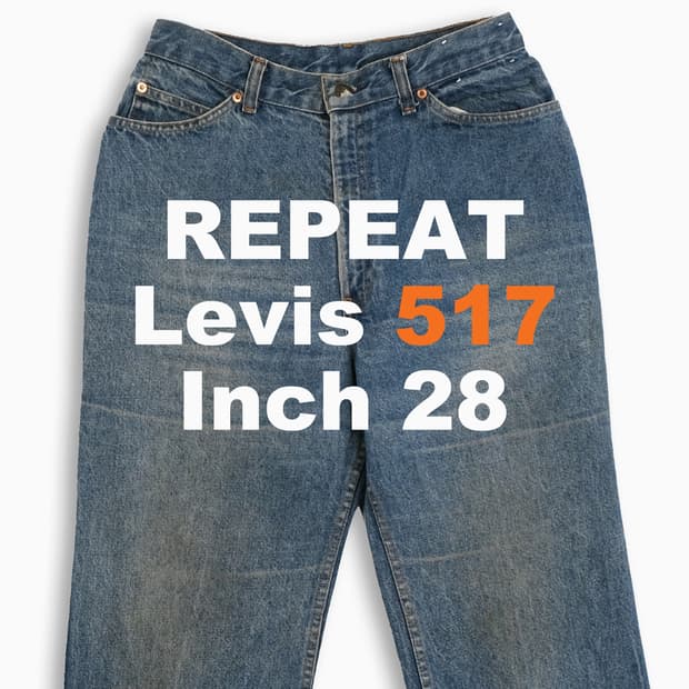 리바이스 517 오렌지탭 중청 80s USA 28인치 OR5172911