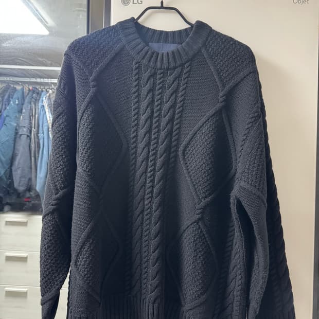 18FW 준지 케이블 니트 블랙 M