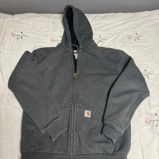 칼하트 후드집업 차콜(회색) S