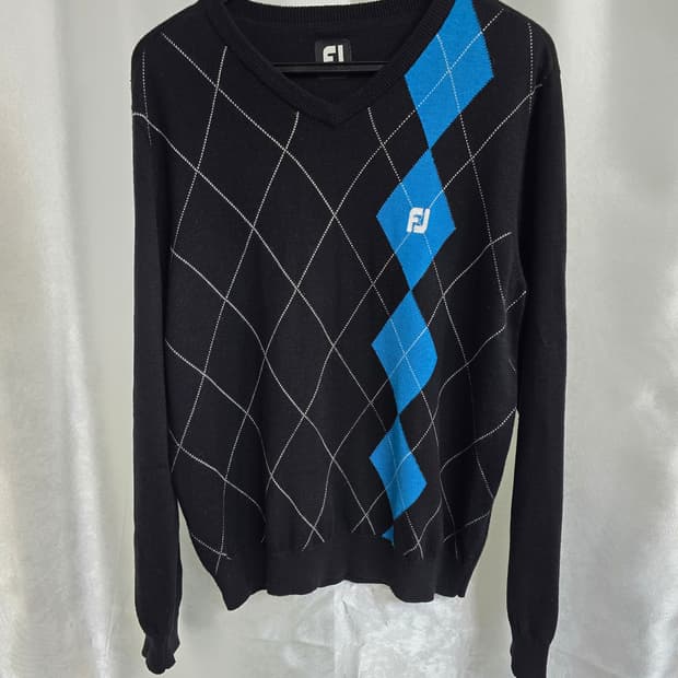 풋조이 아가일 V넥 니트 (1598)