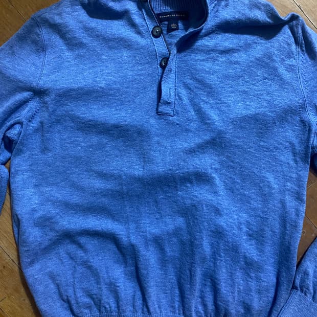 바나나 리퍼블릭 남성 니트 L 블루