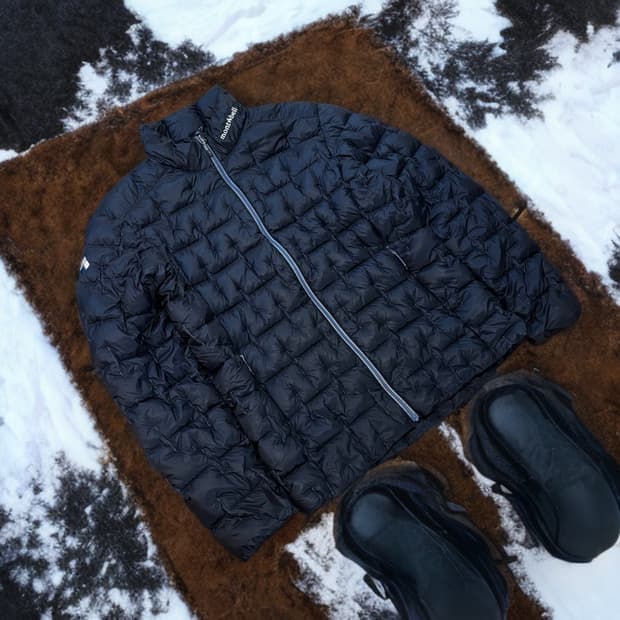 몽벨 초경량패딩 넥로고 (L) 경량패딩