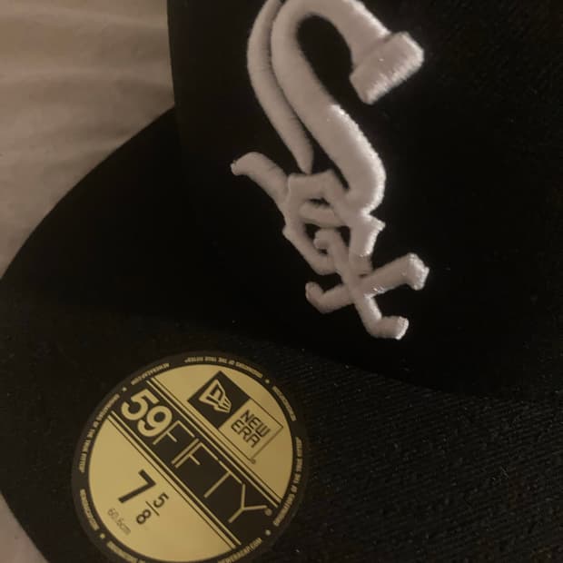 뉴에라 MLB 어센틱 시카고 화이트 삭스 게임 캡 블랙 60.6cm