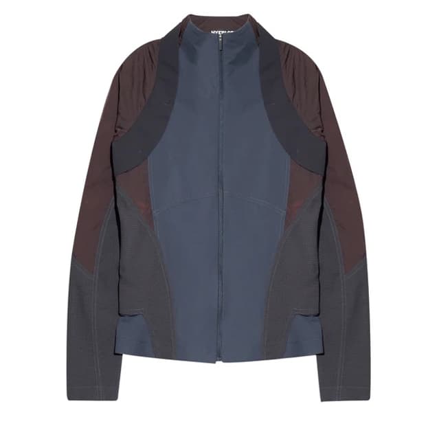 Paneled windbreaker mindnight