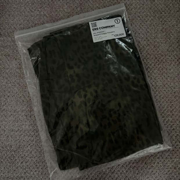 이알에스코 레오파드 배기 트라우져스 1사이즈 새상품