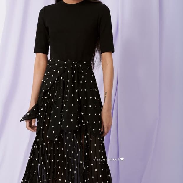 마쥬 maje 리블로 레이어드 원피스 42사이즈