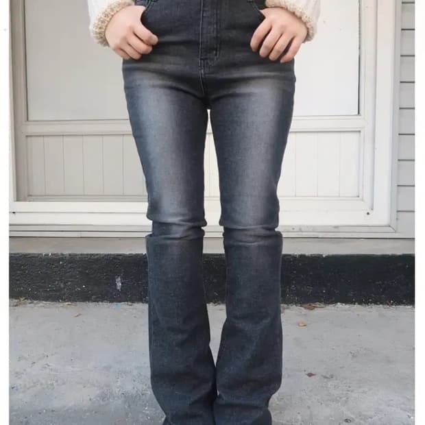 아워캐비넷  long high denim pants