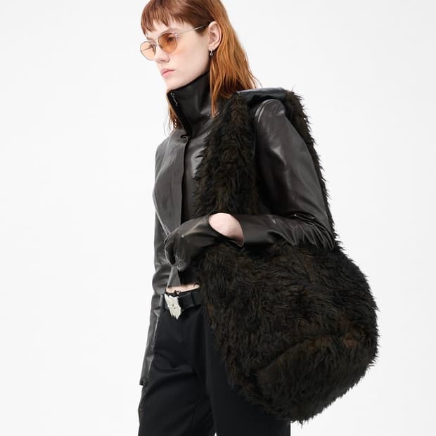 아워레가시 25fw DRIP BAG/드립백_브라운 헤어리 울