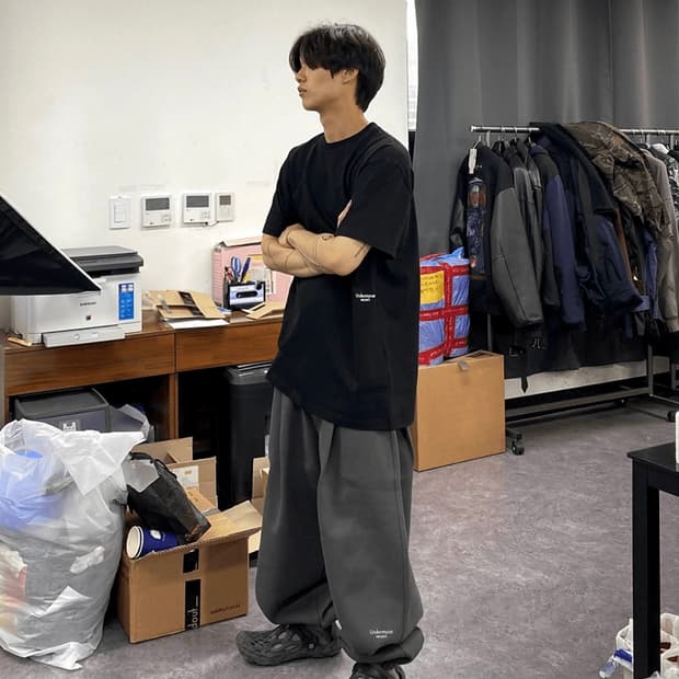 급처) 언더마이카 무.03 안티 Fxxking 로고 플레이 오버사이즈