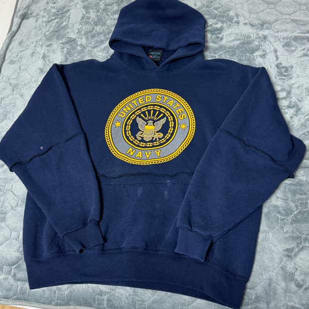 US NAVY SOFFE 후드티 후디 L
