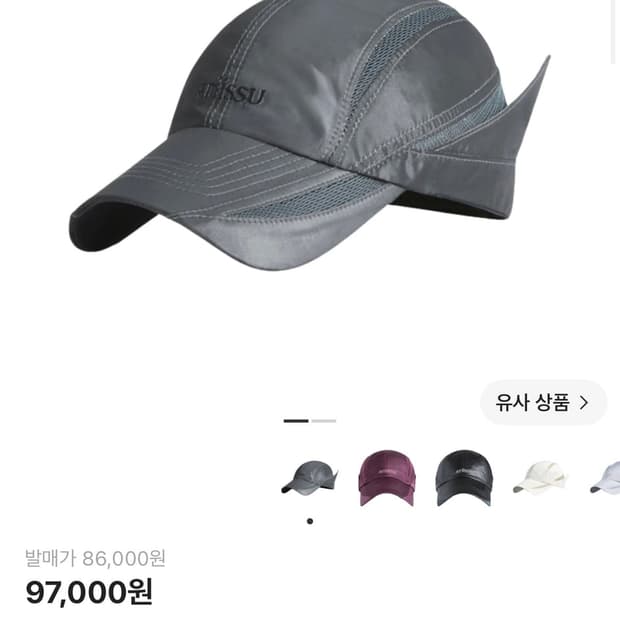 어티슈 윙 캡 그레이