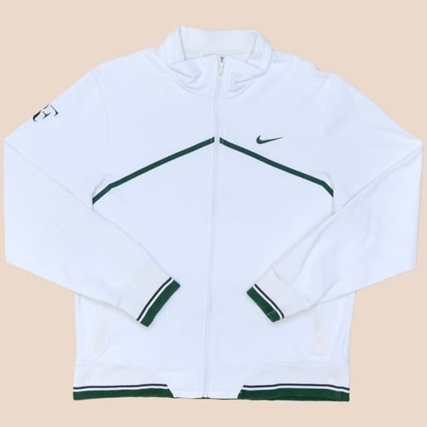 (105~110)XL☆우주매물☆나이키 로저 페더러 윔블던[흰초]트랙탑져지