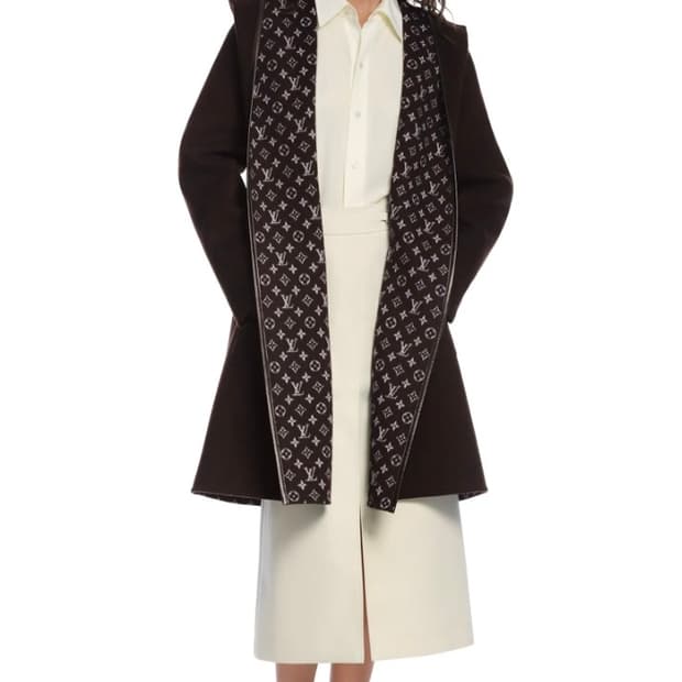 루이비통 후디드 랩 코트