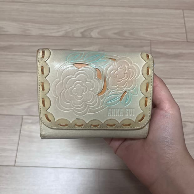 안나수이 빈티지 중지갑 엔틱 고전