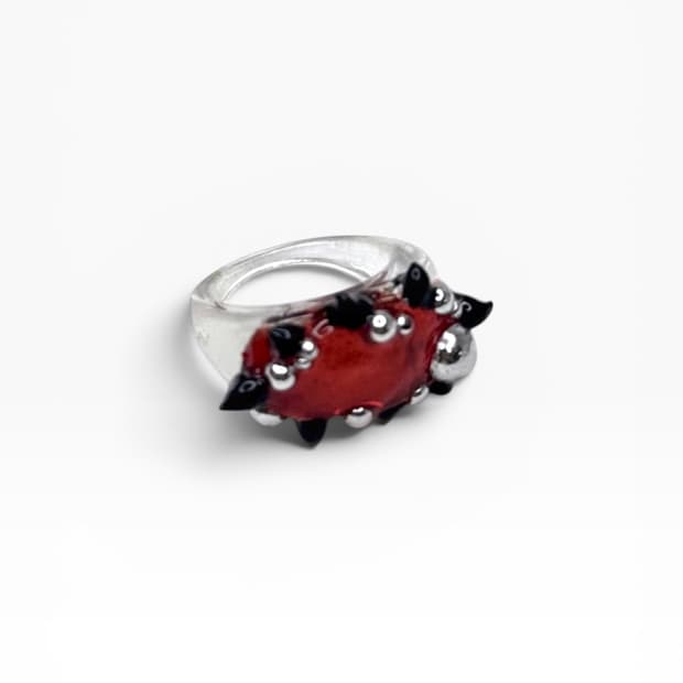 Blood Halo No 4. Resin ring