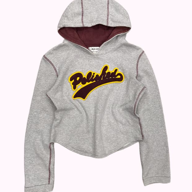 IMAGE boucle patch crop hood t