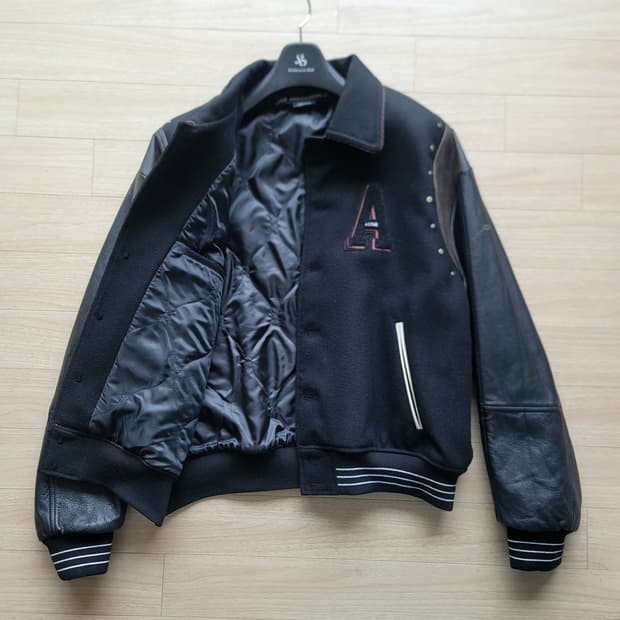 앤더슨벨 레더 바시티 자켓 