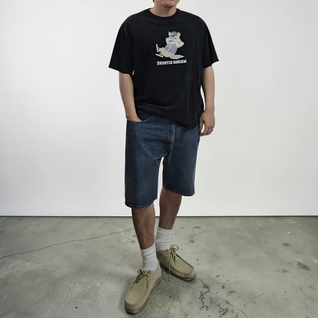 메종키츠네 빅폭스 반팔티 XL M0297