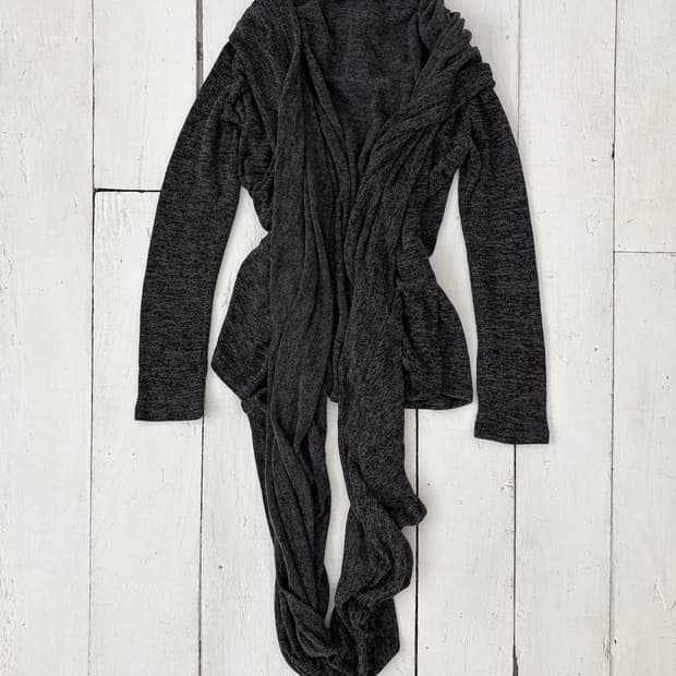 Heaven and earth draped cardigan