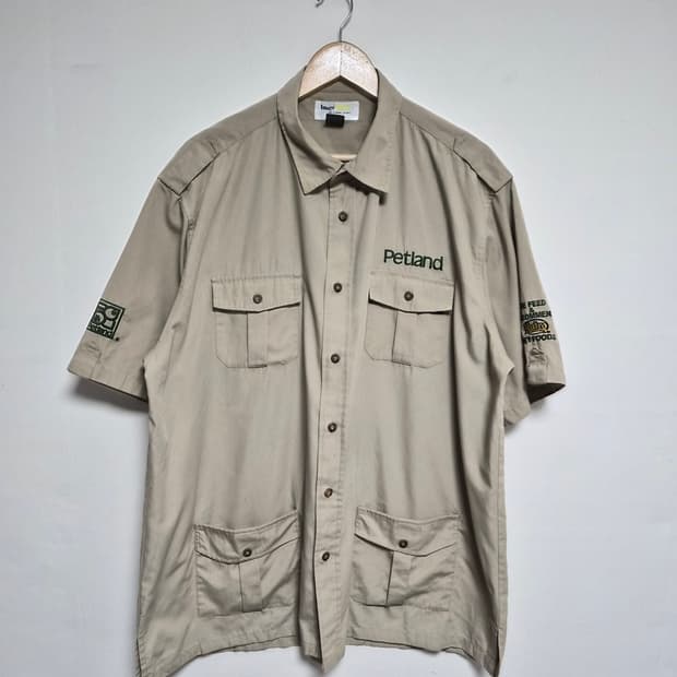 아메리칸빈티지 반팔 워크 셔츠 XL사이즈 - S312