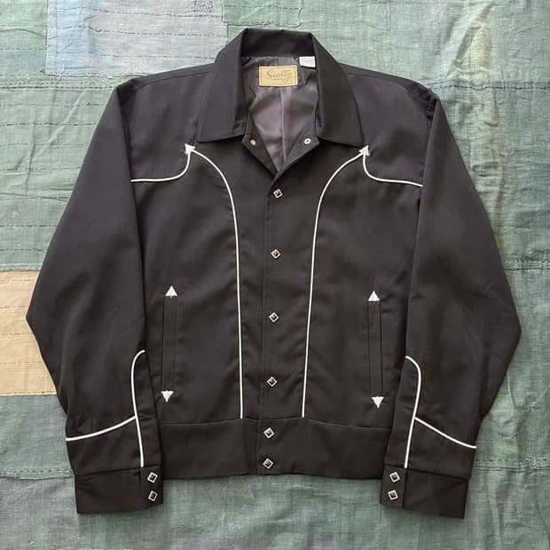 Scully 개버딘 웨스턴 볼레로 자켓