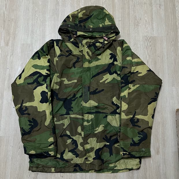 미군 밀리터리 우드랜드 전투복 바람막이 점퍼 XL/105