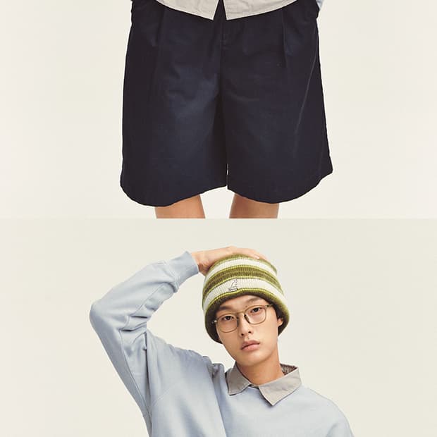 캉골 스트라이프 비니