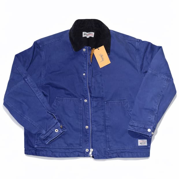 스투시 워크 자켓 네이비 S