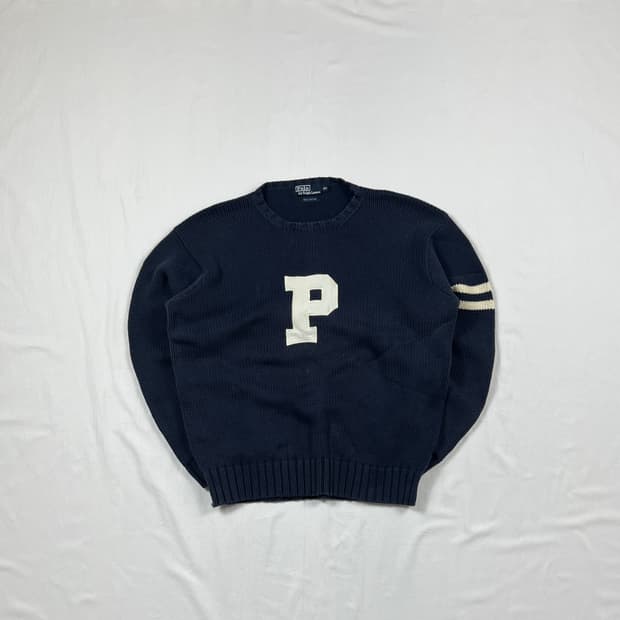 90’s 폴로랄프로렌 p 로고 니트