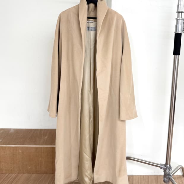 막스마라 카멜 버진울 롱코트