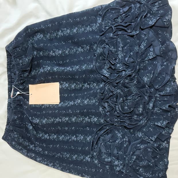 시눈 Rose Midi Skirt (Navy) 