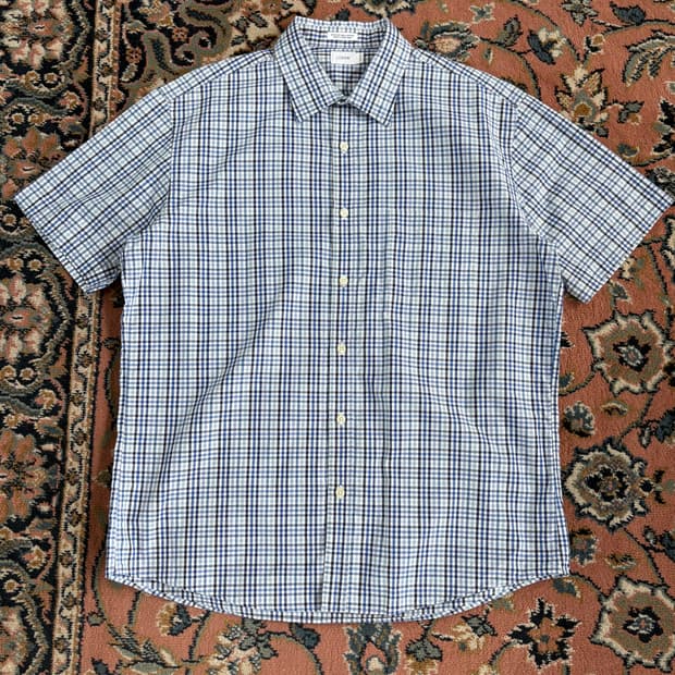 제이크루 J Crew 깅엄 체크 하프 셔츠