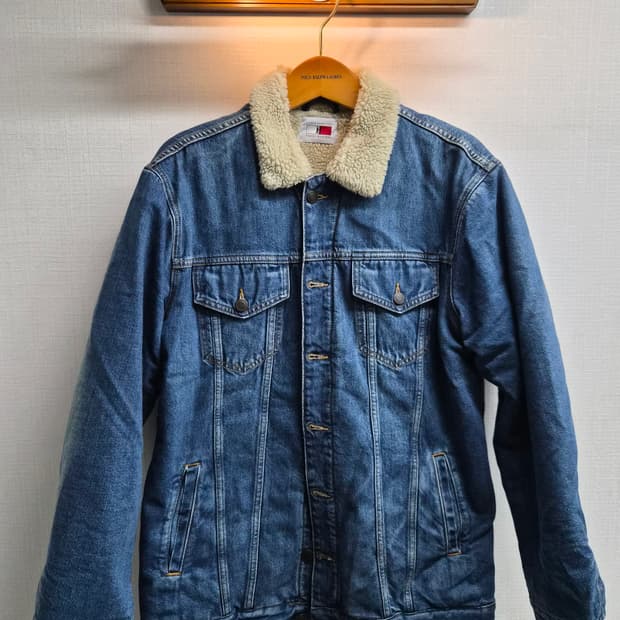 M/100) 타미힐피거 x 루이스해밀턴 쉐르파 데님 자켓 팝니다