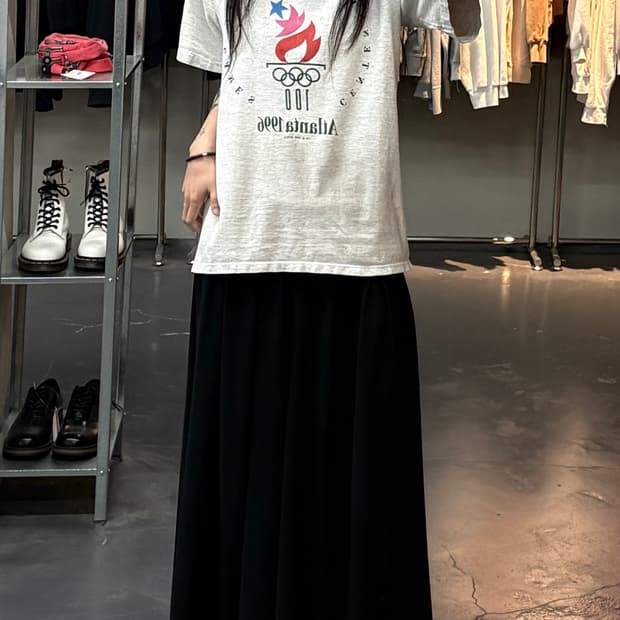 Oneita 90s 빈티지 애틀랜타 올림픽 그래픽 반팔 A3779