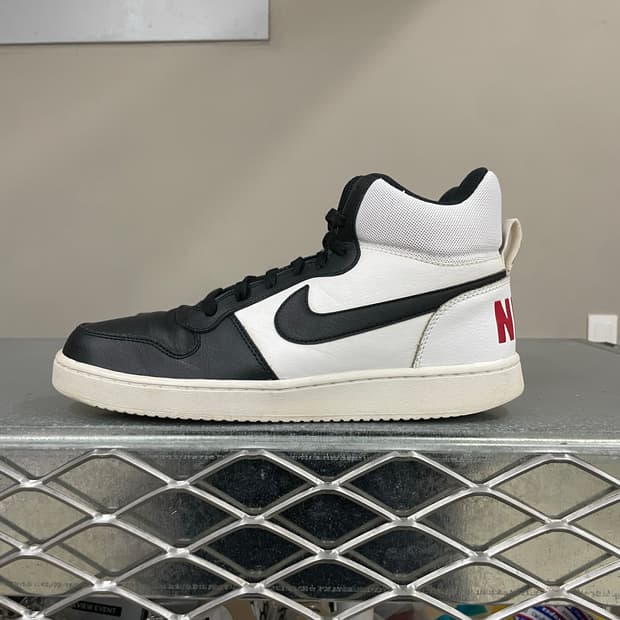 나이키 코트 버로우 미드 화이트 레드 블랙 270