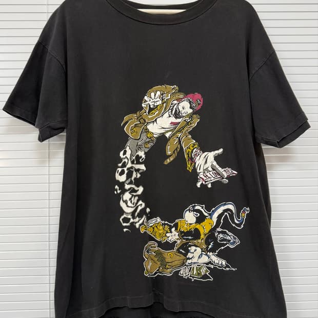 빈티지 90s 스컹크웨어 반팔 티셔츠