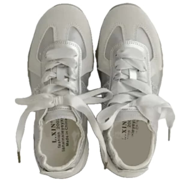 실버 리본 발레코어 스니커즈 245 mm