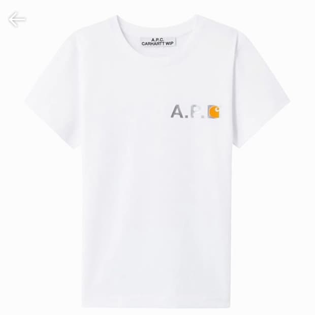 칼하트 x 아페쎄 반팔 화이트 XL