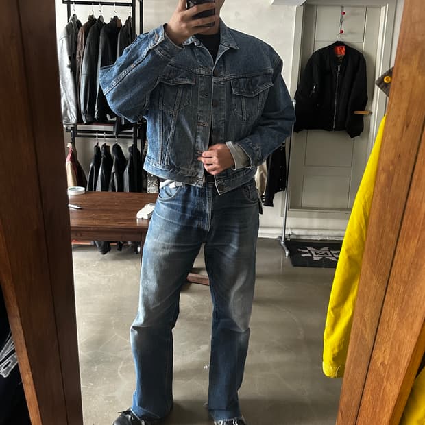 00s Levis 리바이스 데님 트러커 자켓 mexico