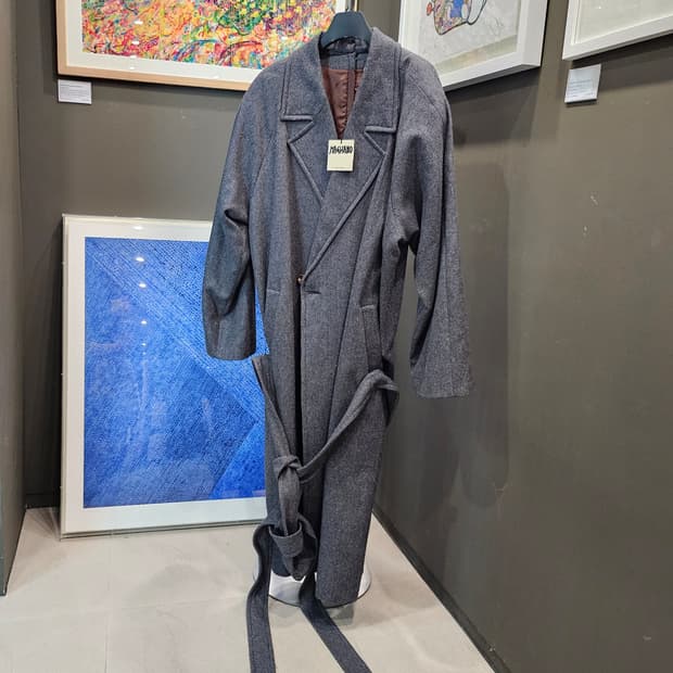  마리아노 20aw 헤링본 벨티드 코트