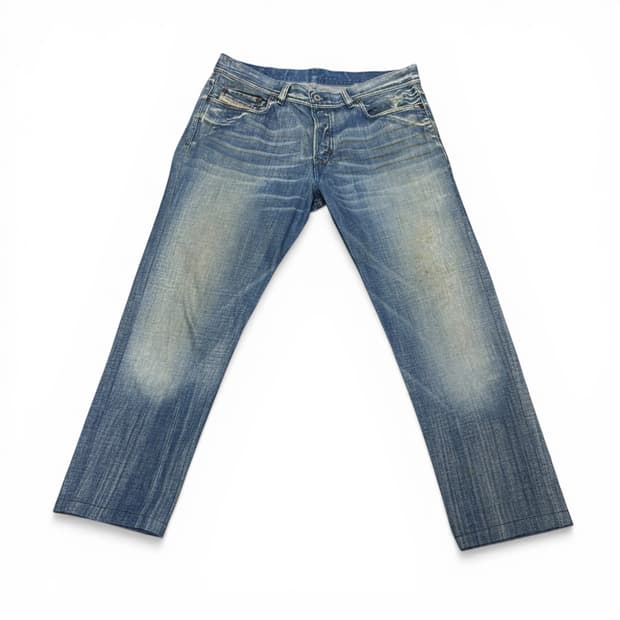 34 디젤 중청 워싱 데님팬츠