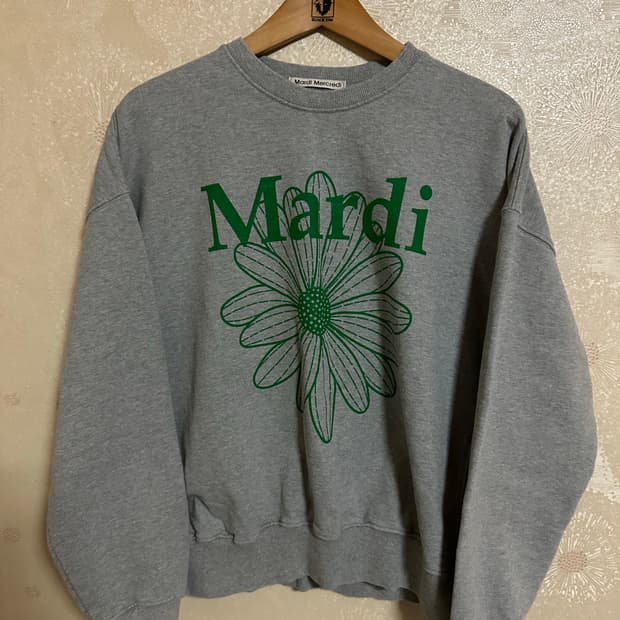 마르디 메크르디 맨투맨 FREE 회색 판매