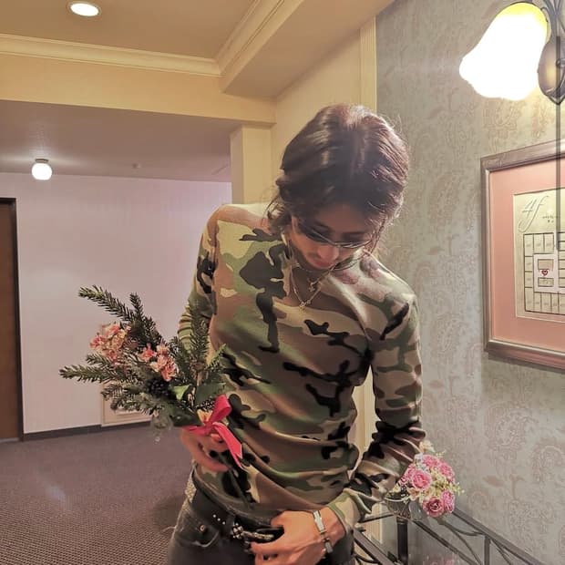 코르테이즈 게릴라즈 써멀 롱슬리브 티셔츠 우드랜드 카모