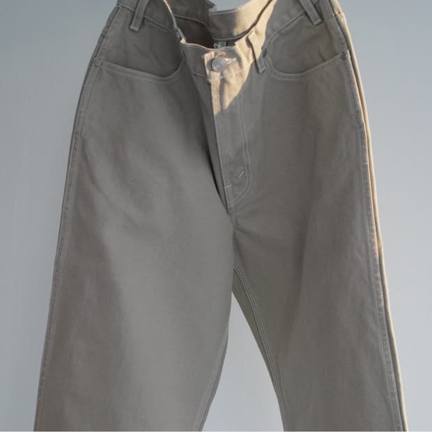 PAA 4 pocket canvas jean(stone)