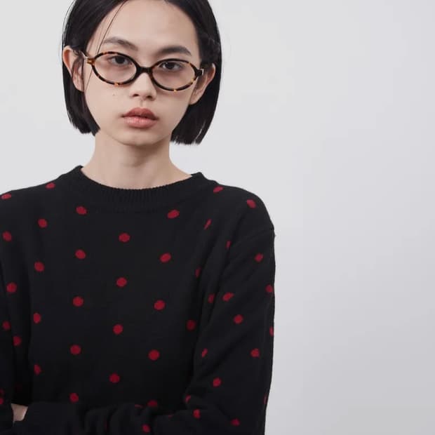 오헤시오 캐시미어 도트 니트