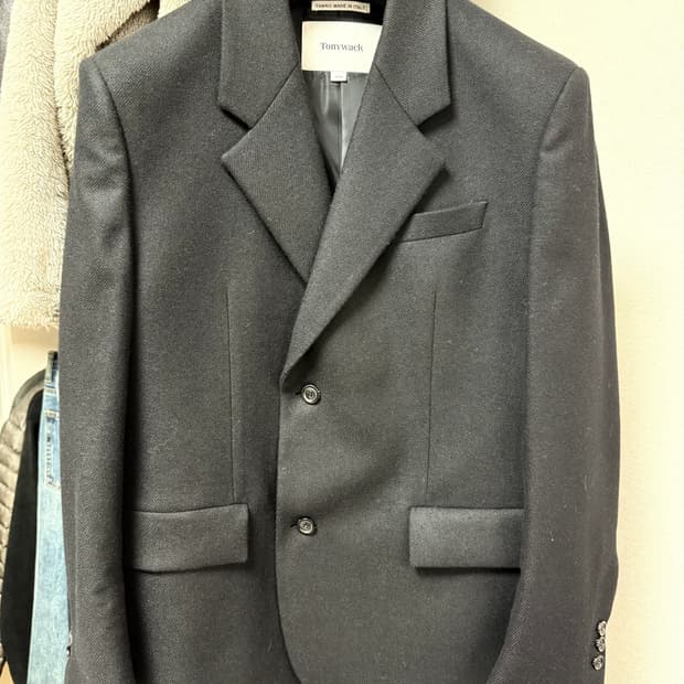 토니웩 울 플란넬 트윌 블레이저 M