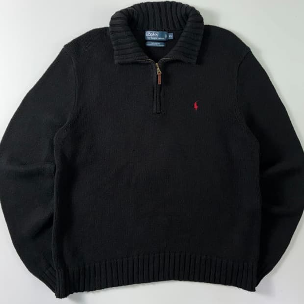 폴로 랄프 로렌 쿼터집업 니트